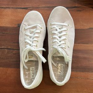 Keds Classic Suede Beige Gold 8.5 Sneakers